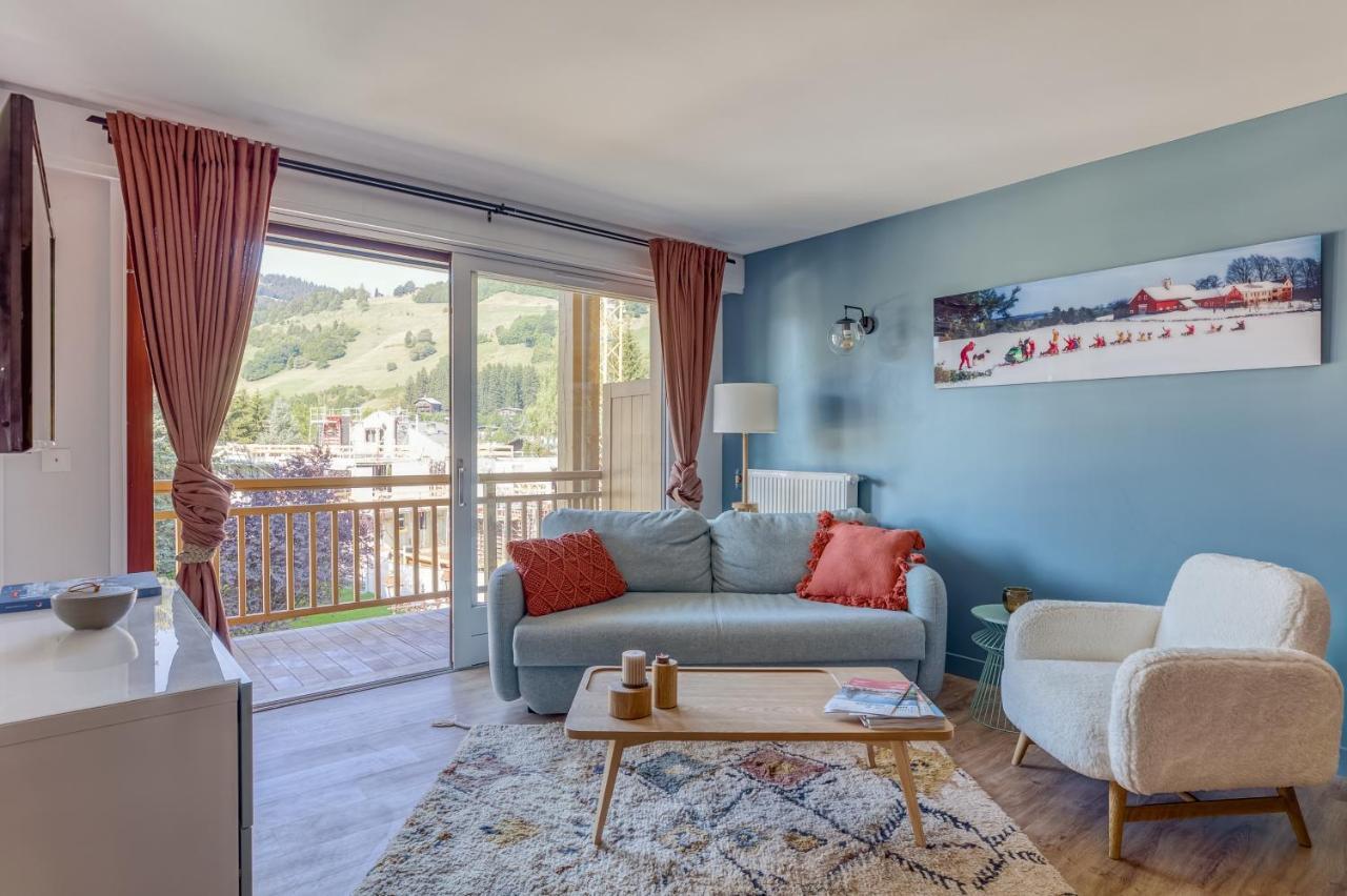 Rare ! Appartement Renove Dans Le Village Pieton De Megeve Luaran gambar