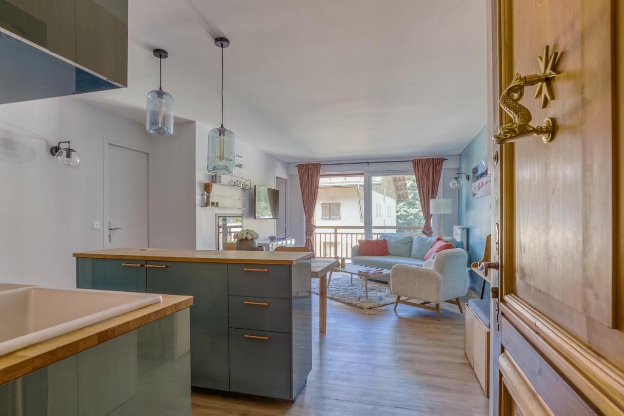 Rare ! Appartement Renove Dans Le Village Pieton De Megeve Luaran gambar