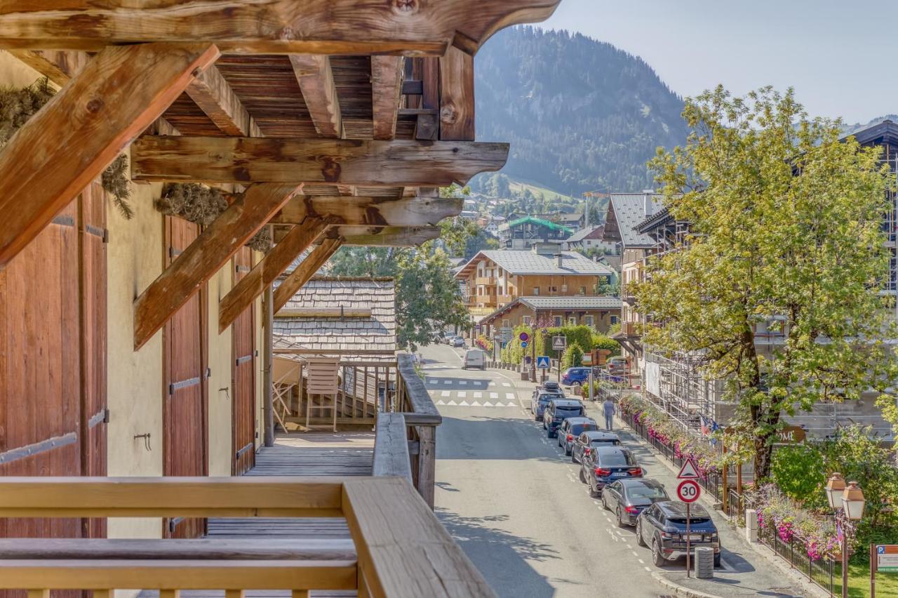 Rare ! Appartement Renove Dans Le Village Pieton De Megeve Luaran gambar